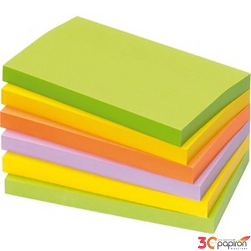 Öntapadós jegyzettömb Info Notes 125x75 mm 100 lapos élénk vegyes színek Spring