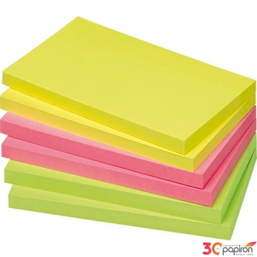 Öntapadós jegyzettömb Info Notes 125x75 mm 80 lapos élénk színek