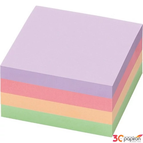 Öntapadós jegyzettömb Info Notes 75x75 mm 400 lapos pasztell vegyes színek Harmony