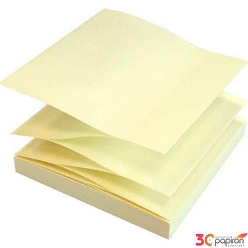 Öntapadós jegyzettömb Info Notes 75x75 mm Z tömb 100 lapos sárga