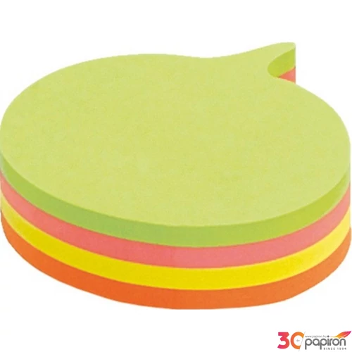 Öntapadós jegyzettömb Info Notes Cubes 70x70 mm 200 lapos neon vegyes színek mondatfelhő