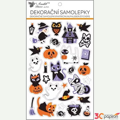 Öntapadós matrica HALLOWEEN, 14,5 x 25 cm 