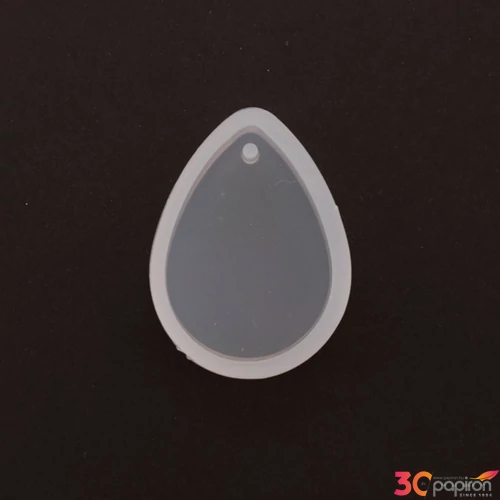 Öntőforma szilikon átlátszó csepp 2,3 x 3 x 0,8 cm 5 db/csom