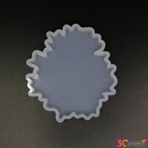 Öntőforma szilikon átlátszó geóda ovális 9 x 8,5 x 1 cm 5 db/csom