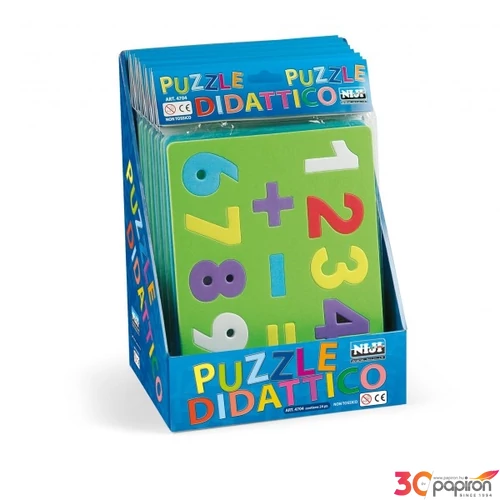 Puzzle kirakós számok és betűk 4704