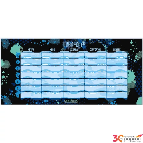 Órarend Ars Una 24'' Lord of the Deep cápa (5337) Öntapadós füzetcímke 3ívx6db