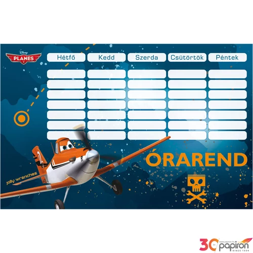Órarend Lizzy repcsi repcsi Planes repcsi kollekció 16