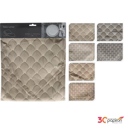 Asztalközép textil 6 féle, 32x150cm Asztalterítő kiegészítő kpm