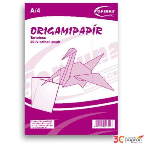 Origami lapok A4 10 lap/csom színespapír 10L kivágópapír színespapír, színeslapok
