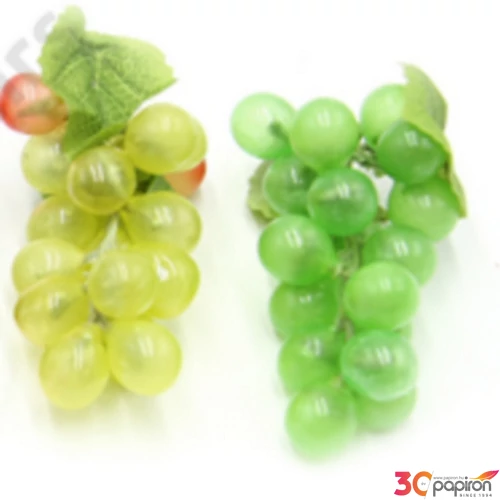 Őszi dekor szőlő nagy 10,5cm, 4 szín, műszőlő 