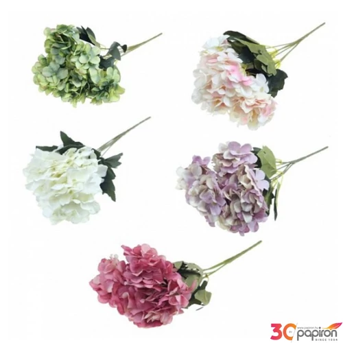 Selyemvirág művirág Őszi Selyemvirág hortenzia 30cm 6fej