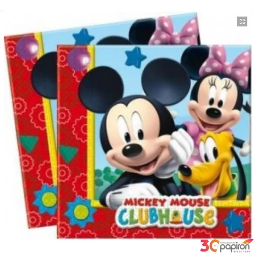 Party szalvéta Mickey Playful 33x33cm, 2rétegű, 20db/csomag
