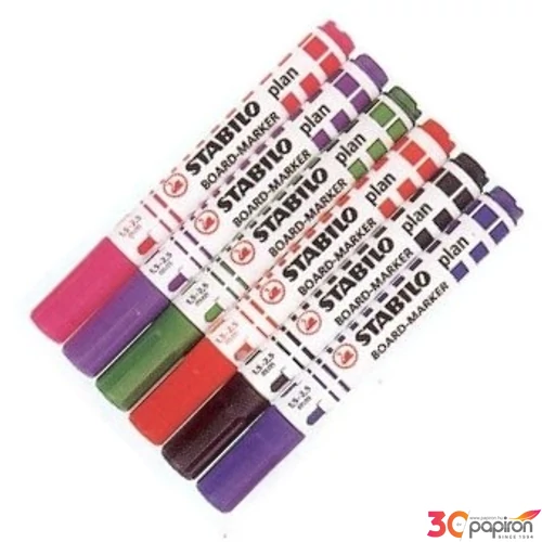 Táblamarker Stabilo Plan 2,5-3,5mm kerek hegyű fekete Írószerek STABILO 641/46