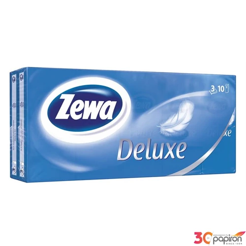 Papír zsebkendő 3rétegű 10x10db ZEWA Deluxe illatmentes KHHZ05