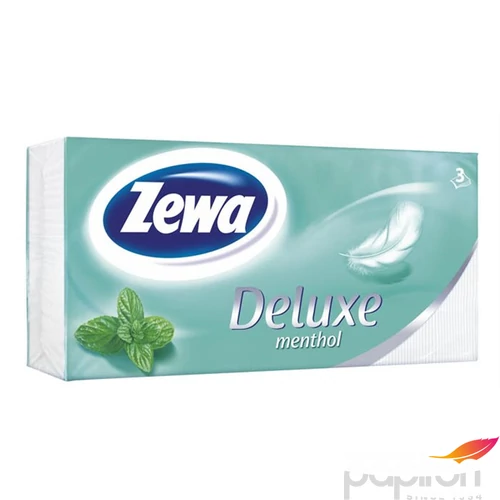 Papír zsebkendő 3rétegű 90db ZEWA Deluxe menthol KHHZ08