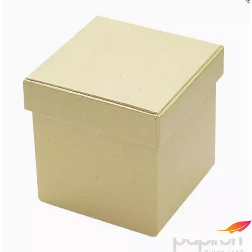Papír doboz natúr kocka alakú S2/2 dekorálható, 11x11x11cm 8,02E+12