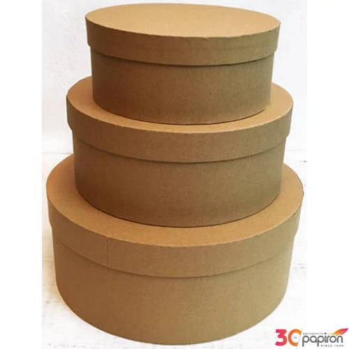 Papírdoboz szett 3 db-os 20x8cm, 25x10cm, 30x12cm