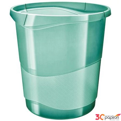 Papírkosár Esselte 14liter áttetsző zöld E626290