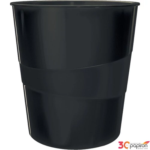 Papírkosár Leitz 15 liter, Wow fekete Létesítmény üzemeltetés