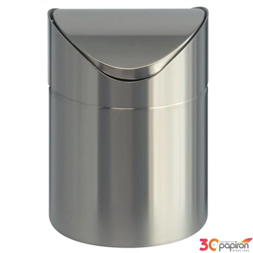 Papírkosár Vepa Bins 1,5L Asztali rozsdamentes acél, ezüst, UVB04