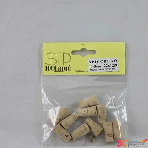 Parafa dugó 22x12/9 10 db/csomag "spiccdugó