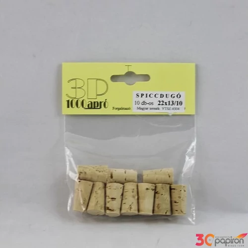 Parafa dugó 22x13/10 10 db/csomag "spiccdugó