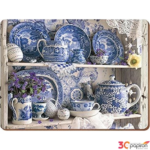 Parafa tányéralátét 4db-os 400x290mm Creative Tops: Blue