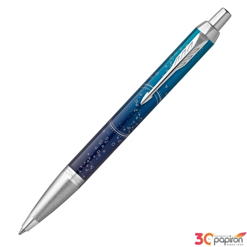 Parker IM Royal golyóstoll Premium kék, cizellált ezüst klipsz The Last Frontier Submerge 2152991