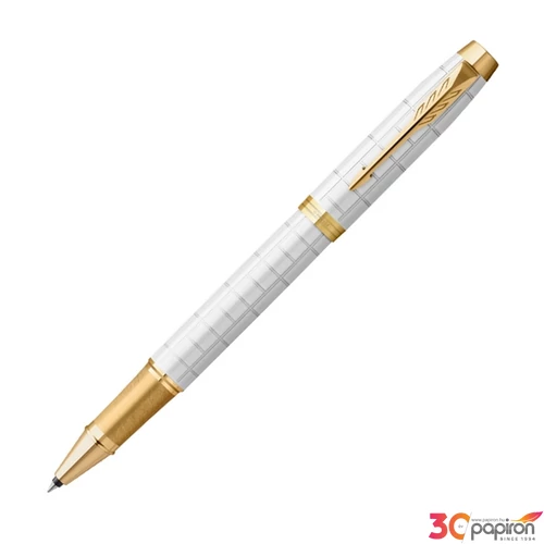 Parker IM Royal rollertoll Premium Gyöngyházfehér Arany Klipsz 2143646