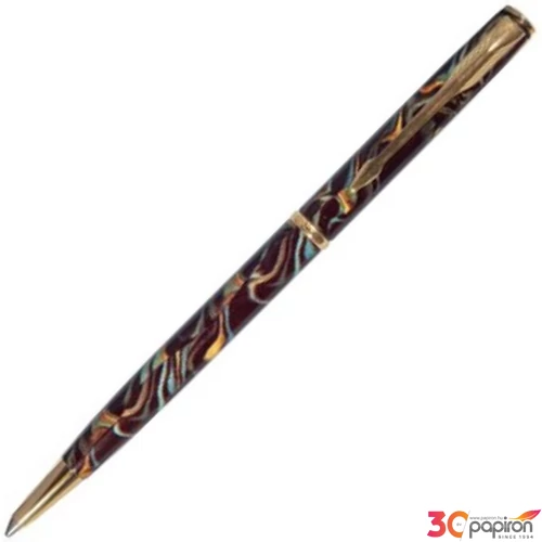 Parker Insignia golyóstoll bar keki lakkozott felület fényes test arany klippes