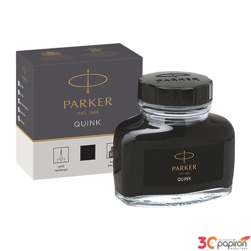 Parker Quink tinta fekete S1950375 57ml-es üveges tinta, BLACK
