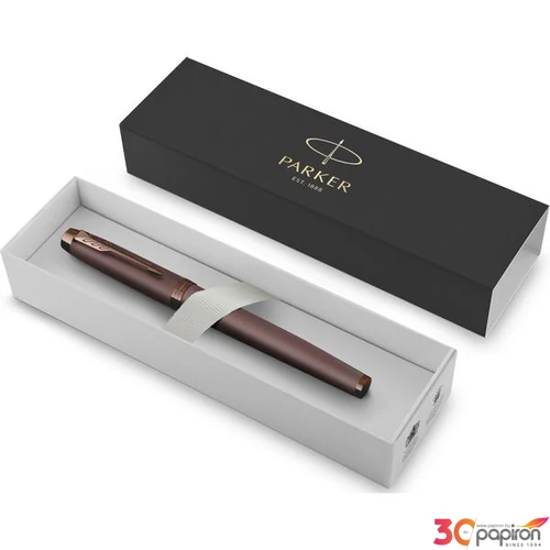 Parker Royal rollertoll I.M. MONOCHROME burgundi vörös, burgundi vörös klipsz