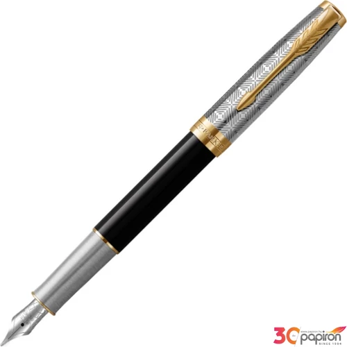 Parker Royal Sonnet töltőtoll PREMIUM 18K METÁL FEKETE, ARANY KLIPSZ 2119784