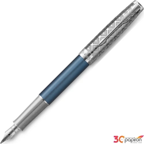Parker Royal Sonnet töltőtoll PREMIUM 18K METÁL KÉK, EZÜST KLIPSZ 2119743