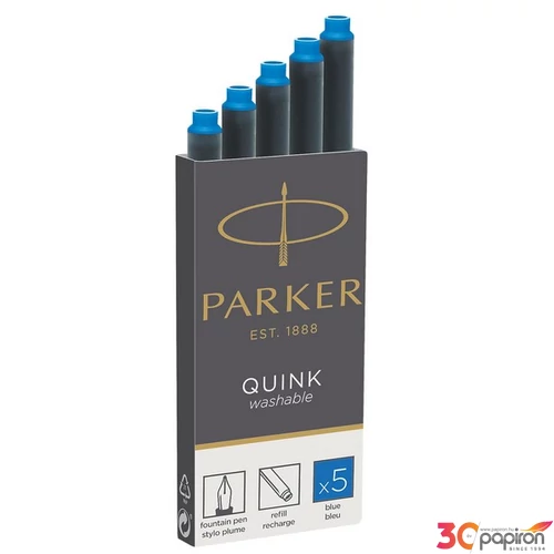 Parker Royal tintapatron S1950383 hosszú mosható kék (5db patron/doboz)