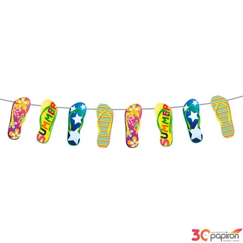 Party banner 10m Flip Flop papucs mintás