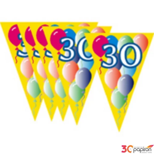 Party banner évszámos 30-as számmal