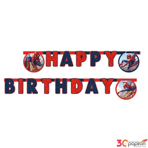 Party banner Crime Fighter Happy Birthday felirat
