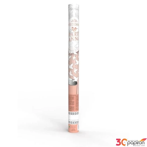 Party konfettiágyú 60cm fehér galambok