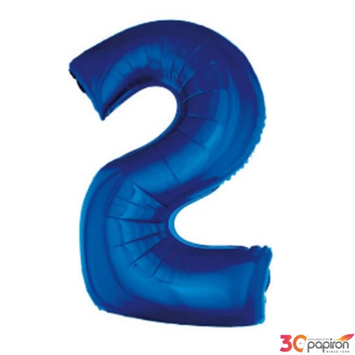 Party Lufi fólia 92cm 2-es szám, kék színű