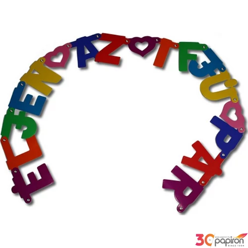Party banner esküvői Éljen az ifjú pár felirattal