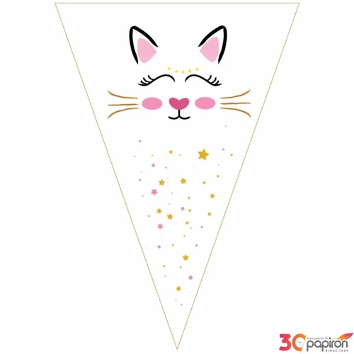 Party banner füzér Cicás 2,5m