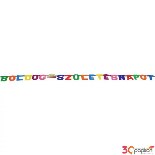 Party banner szülinapra Boldog Szülinapot felirat