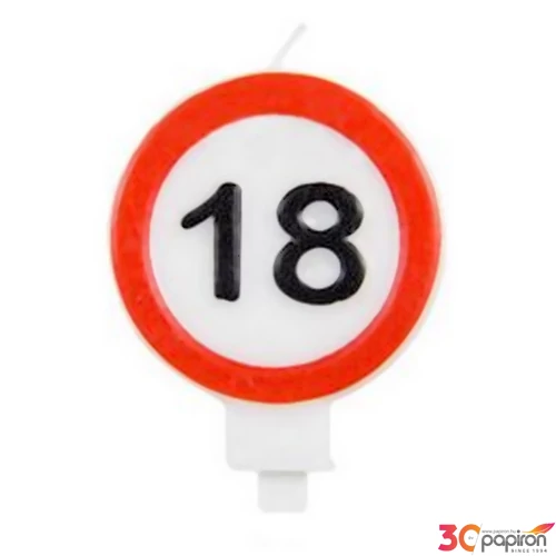 Party gyertya számos 18 Sebességkorlátozó -18- szám gyertya Szülinapi Parti gyertya-tortadísz