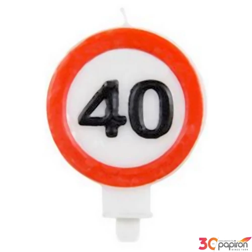 Party gyertya számos 40-es Sebességkorlátozó -40- szám gyertya Szülinapi Parti gyertya-tortadísz