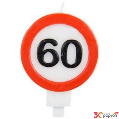 Party gyertya számos 60 Sebességkorlátozó -60- szám gyertya Szülinapi Parti gyertya-tortadísz