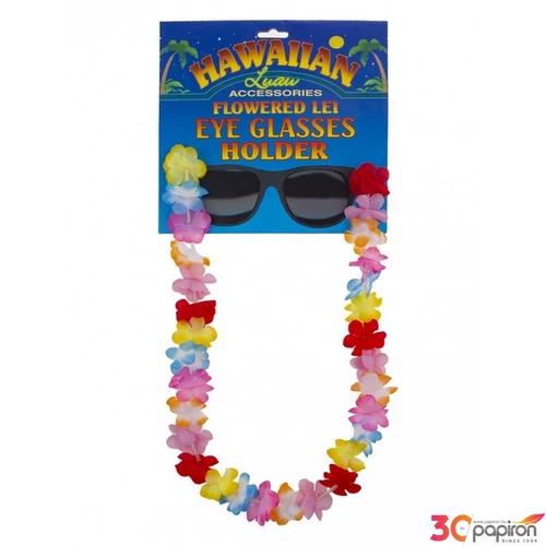 Party kiegészítő Hawaii virágfűzér szemüveg dísz