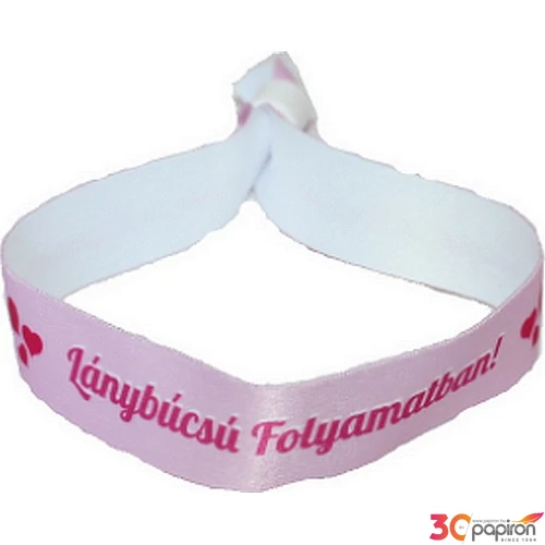 Party karszalag rózsaszín Lánybúcsú folyamatban! felirattal