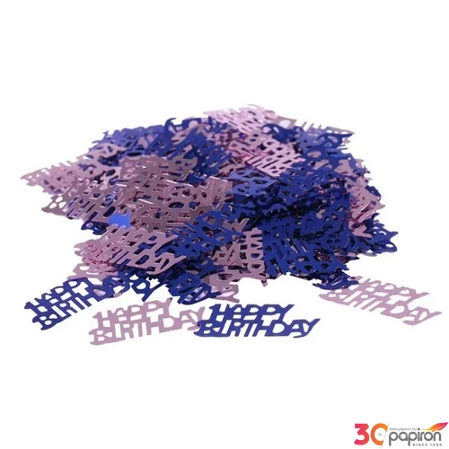 Party konfetti 70-es metál kék és ezüst 14gr/csomag