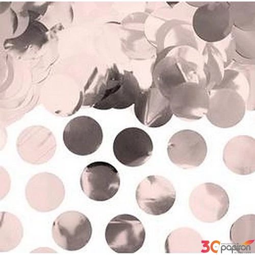 Party konfetti dekor 15g Gold 2,5cm átmérőjű kör fólia konfetti Parti dekoráció Rose Gold - Rózsa arany